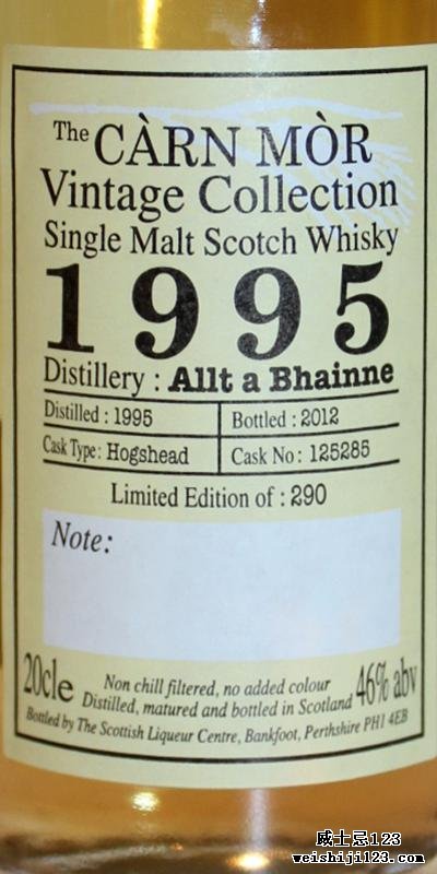 Allt-a-Bhainne 1995 MMcK