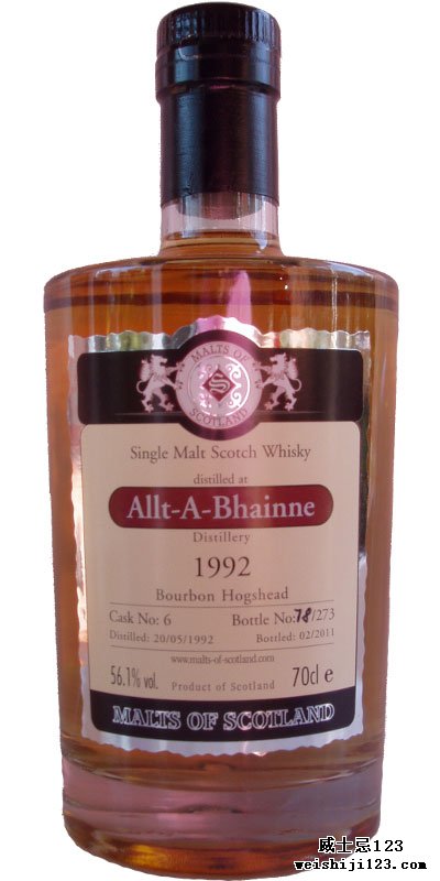 Allt-a-Bhainne 1992 MoS