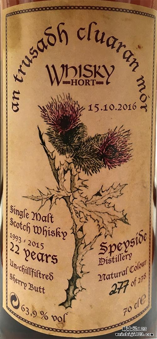 Speyside Distillery 1993 Wh