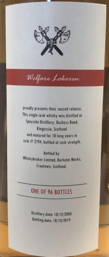 Speyside Distillery 2000 WhB