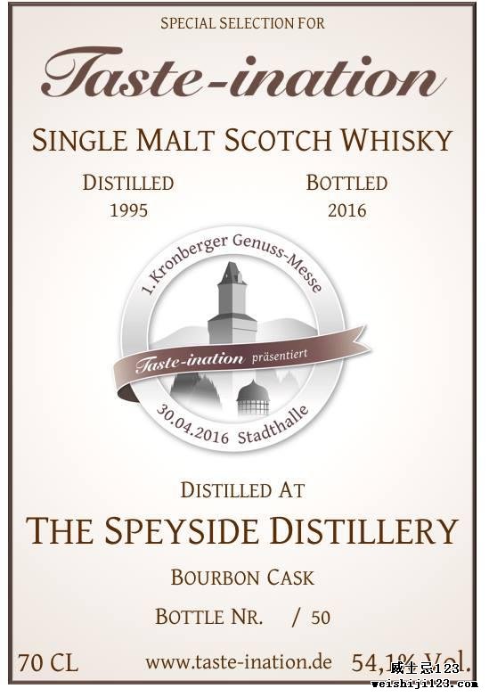 Speyside Distillery 1995 UD