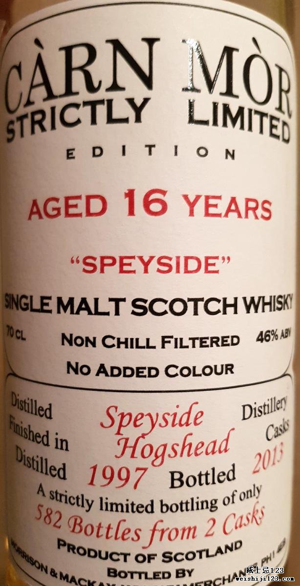 Speyside Distillery 1997 MMcK