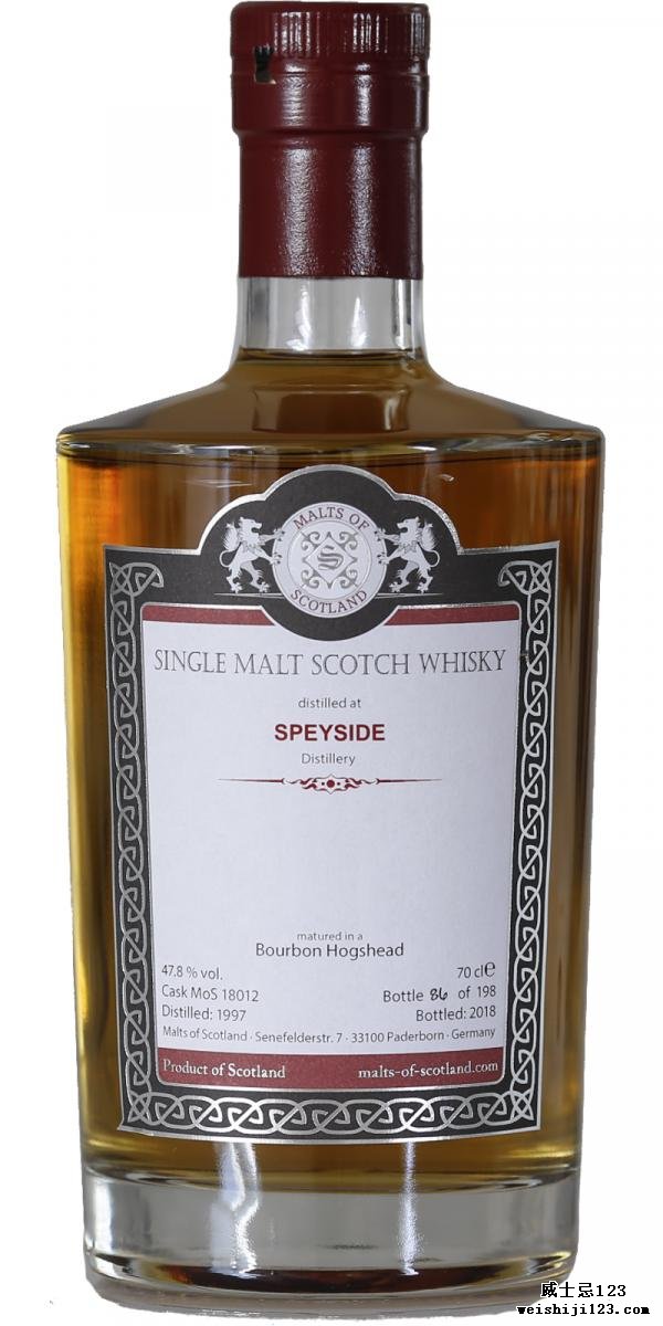 Speyside Distillery 1997 MoS