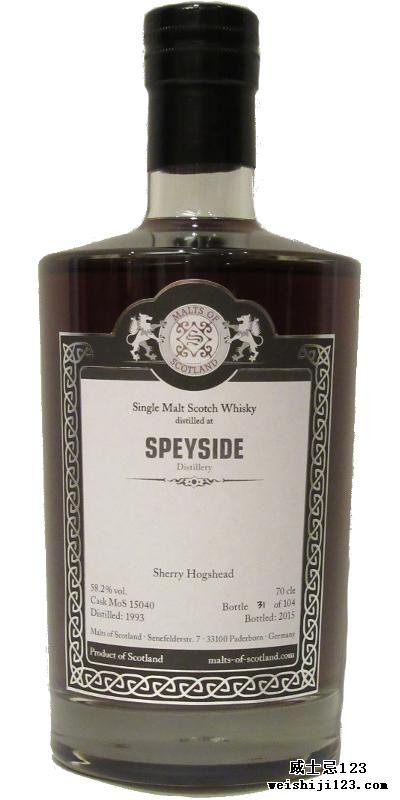 Speyside Distillery 1993 MoS