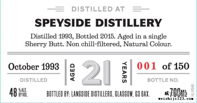 Speyside Distillery 1993 LsD