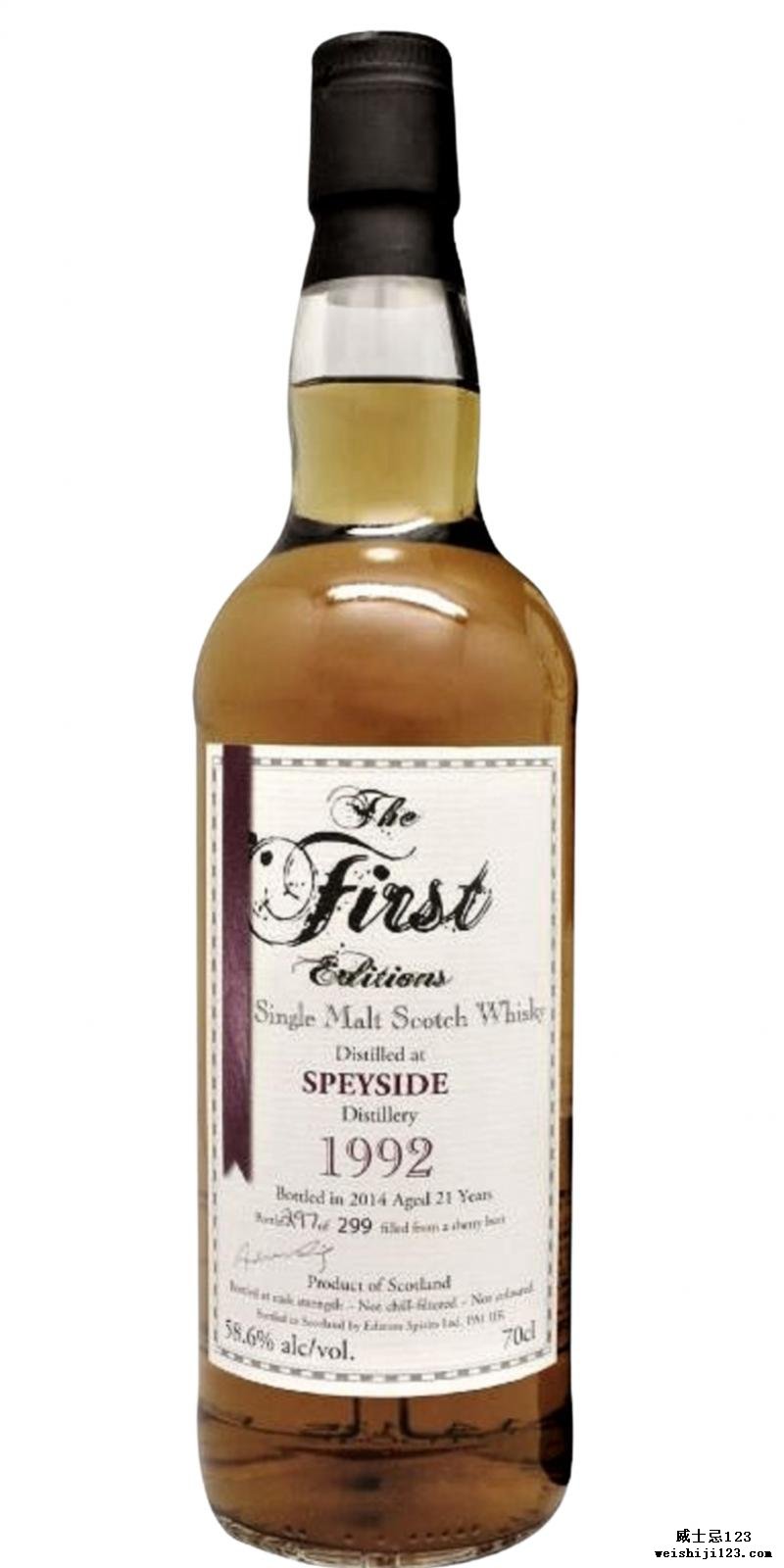 Speyside Distillery 1992 ED