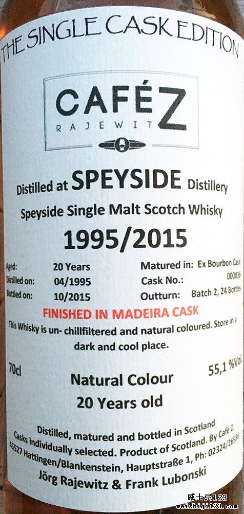 Speyside Distillery 1995 CZ