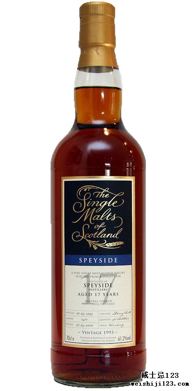 Speyside Distillery 1993 SMS