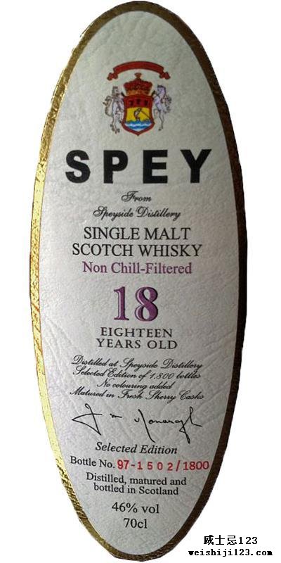 SPEY 18-year-old