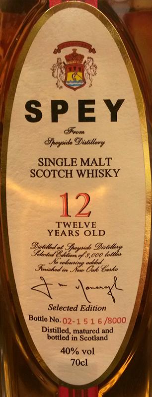 SPEY 12-year-old