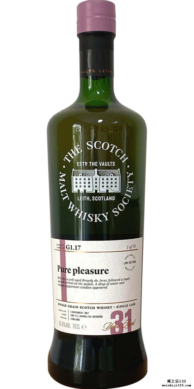 North British 1987 SMWS G1.17