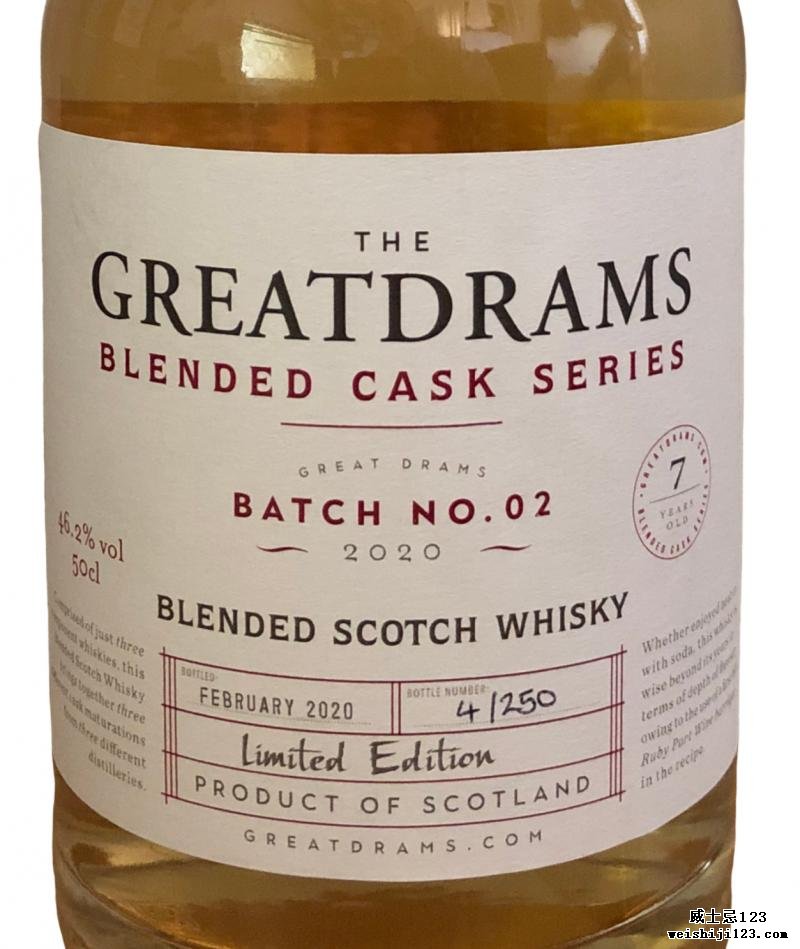 Blended Scotch Whisky 07-year-old GtDr