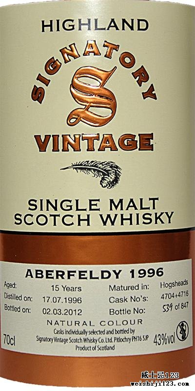 Aberfeldy 1996 SV