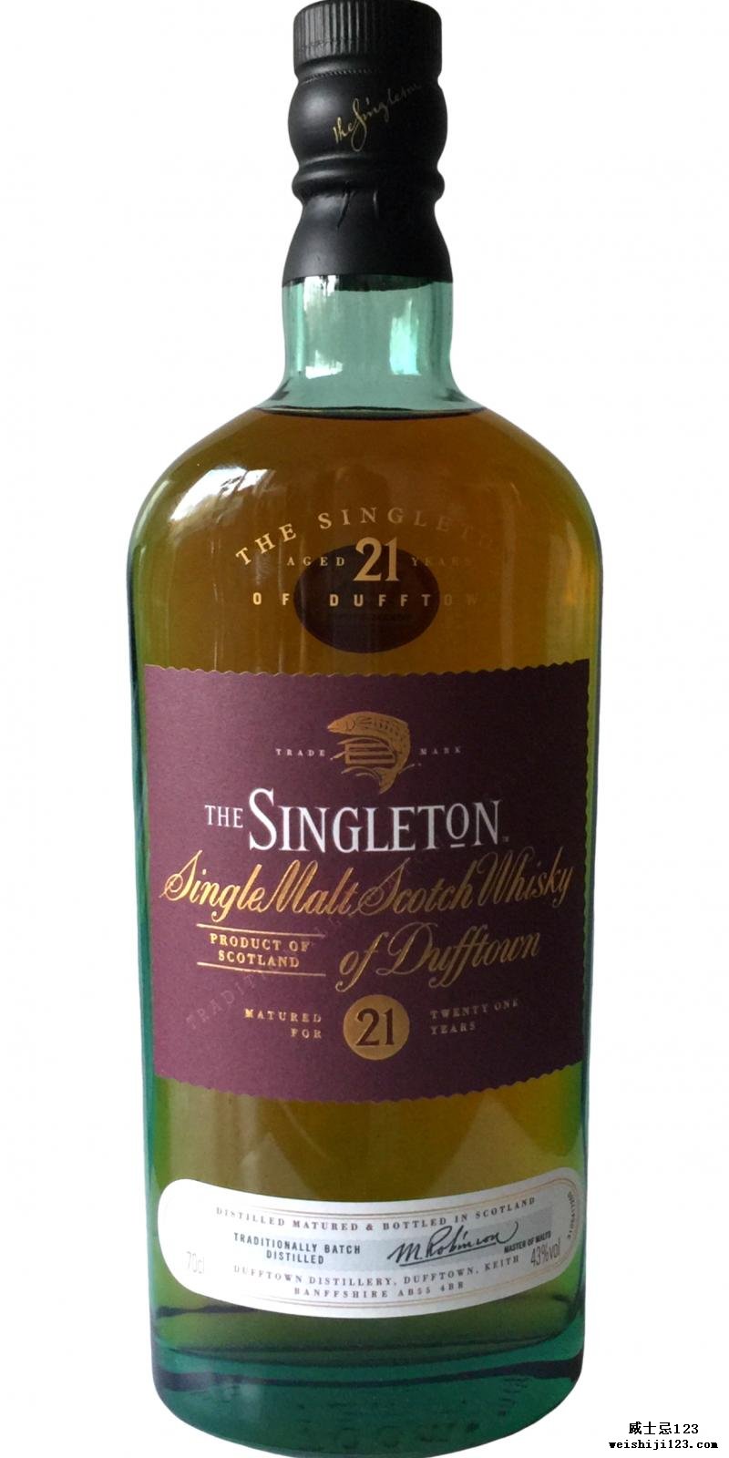 The Singleton of Dufftown 21-year-old