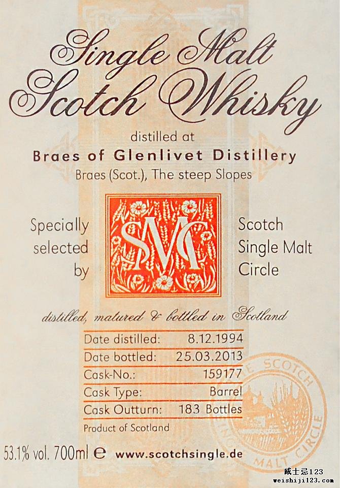 Braes of Glenlivet 1994 MC