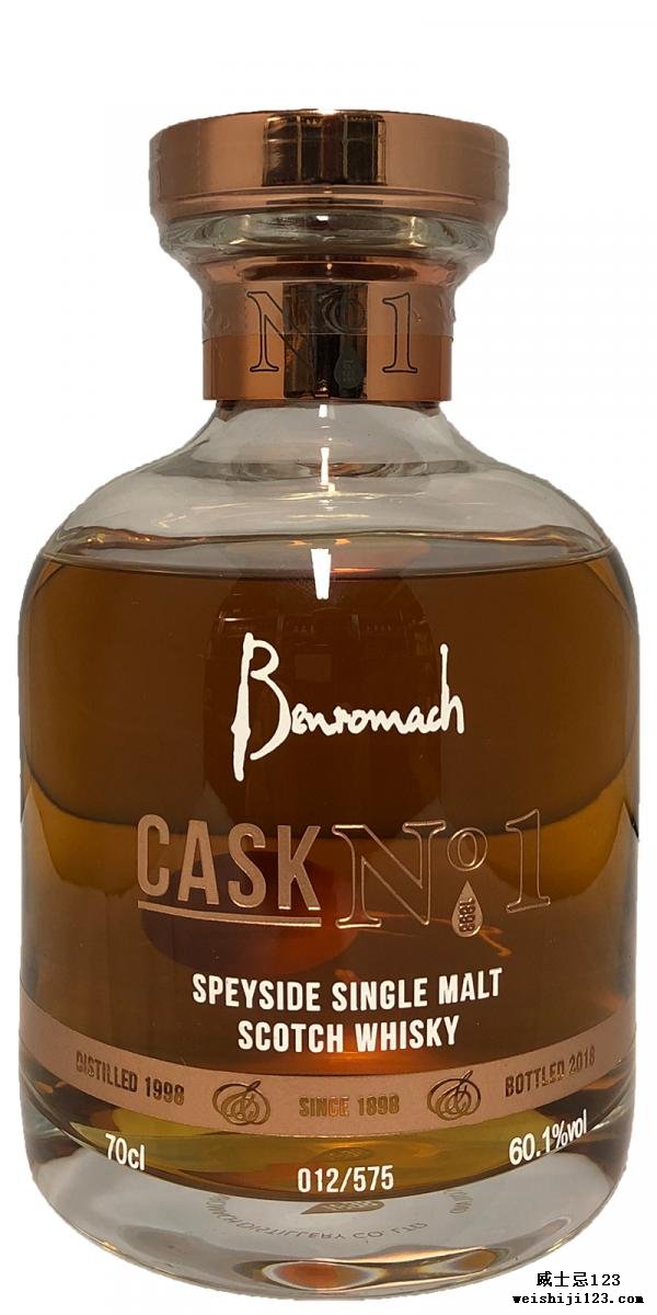 Benromach 1998 - Cask No. 1