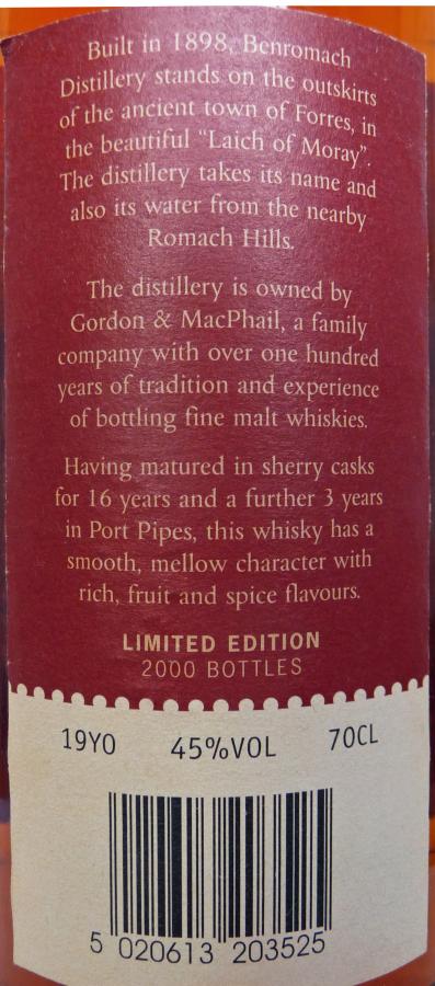 Benromach 19-year-old