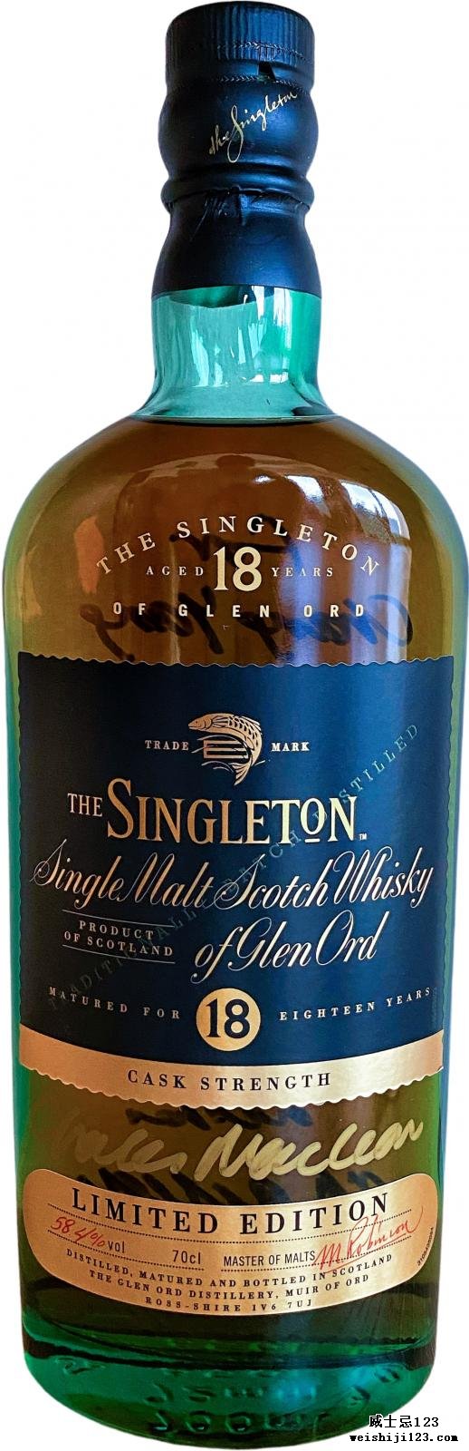 The Singleton of Glen Ord 18-year-old