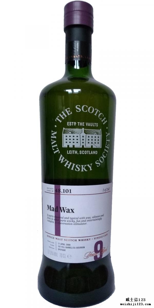 Balmenach 2008 SMWS 48.101