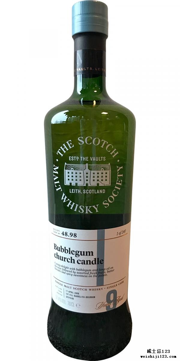 Balmenach 2008 SMWS 48.98