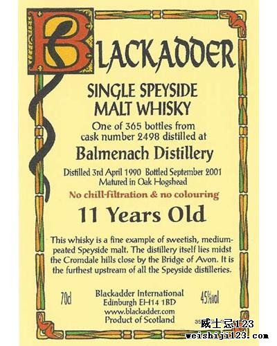 Balmenach 1990 BA