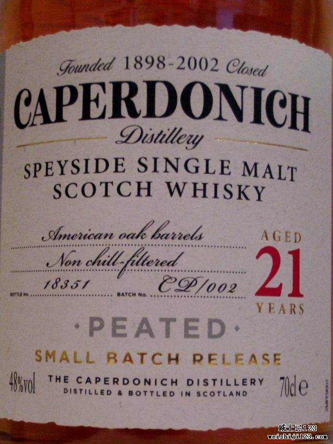 Caperdonich 21-year-old
