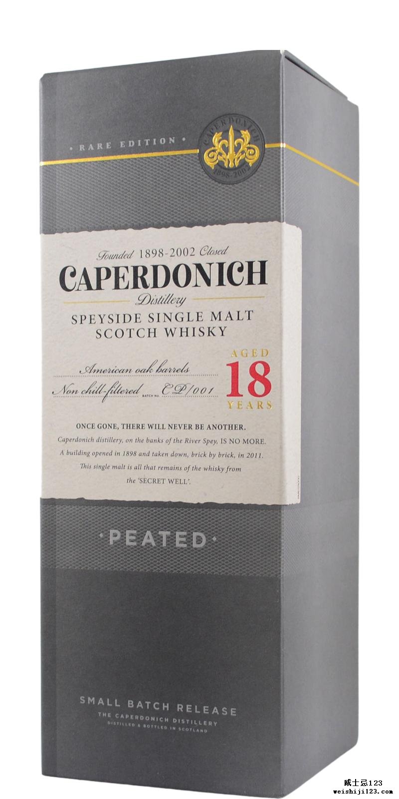 Caperdonich 18-year-old - Peated