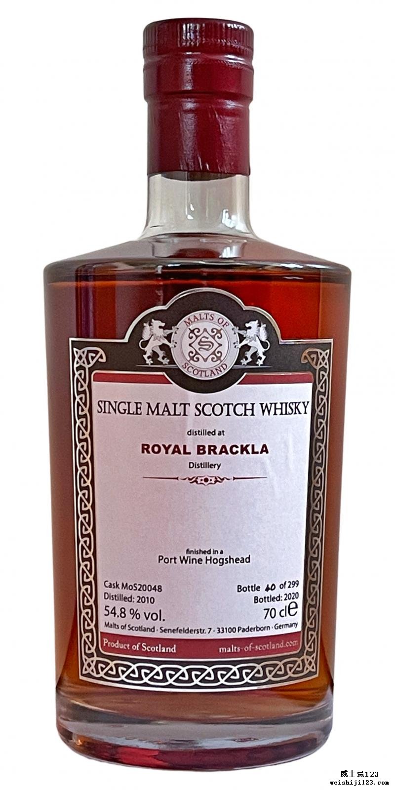 Royal Brackla 2010 MoS