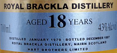 Royal Brackla 1979 HB
