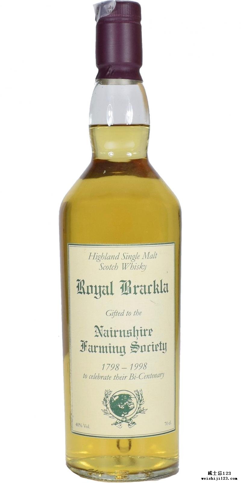 Royal Brackla Highland Single Malt UD