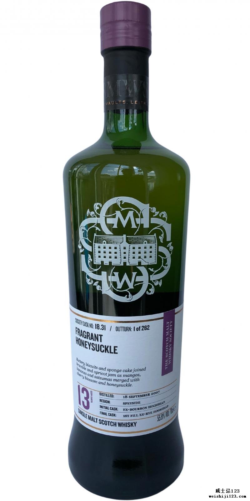 Inchgower 2007 SMWS 18.31