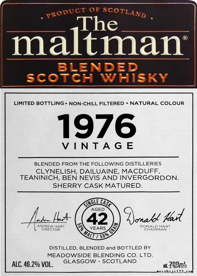 Blended Scotch Whisky 1976 MBl