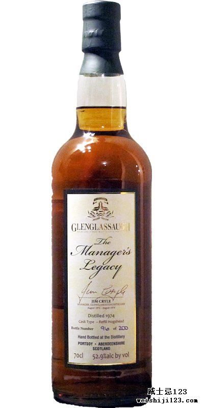 Glenglassaugh 1974 The Manager's Legacy