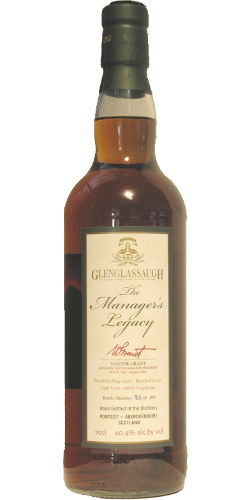 Glenglassaugh 1967 - The Manager's Legacy