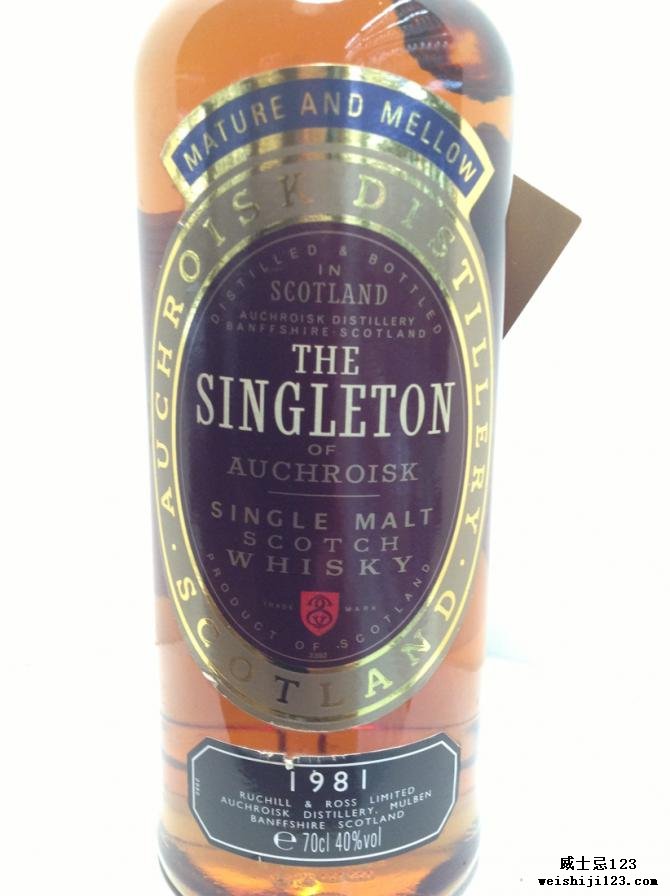 The Singleton of Auchroisk 1981