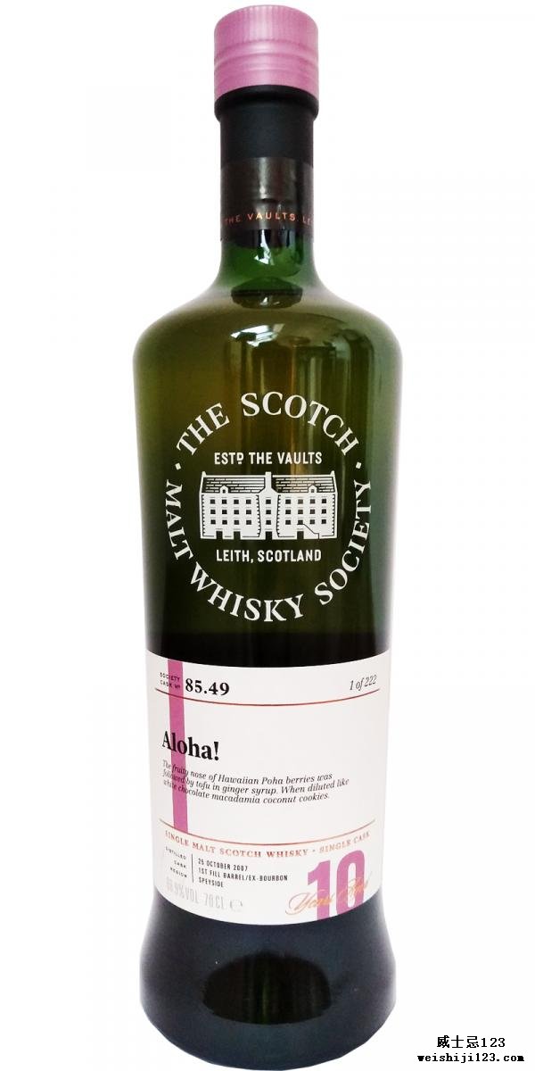 Glen Elgin 2007 SMWS 85.49