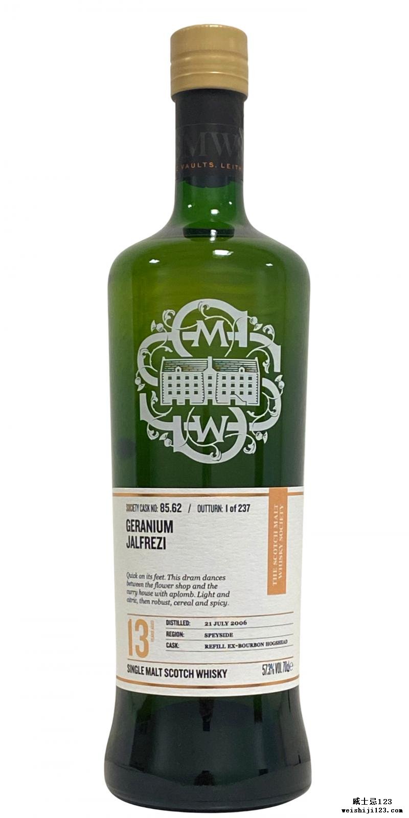 Glen Elgin 2006 SMWS 85.62