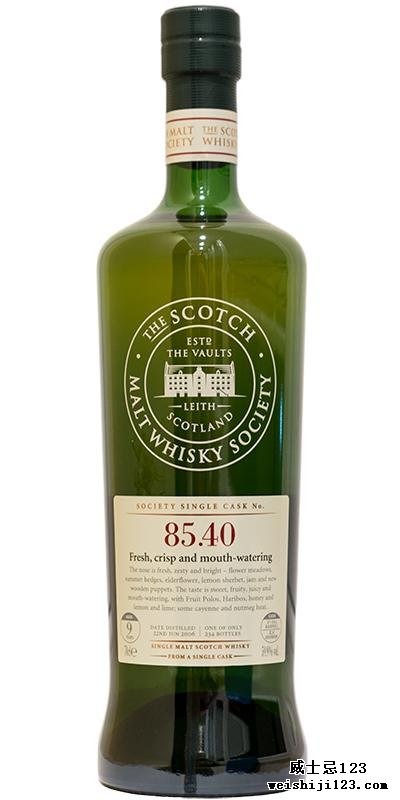 Glen Elgin 2006 SMWS 85.40