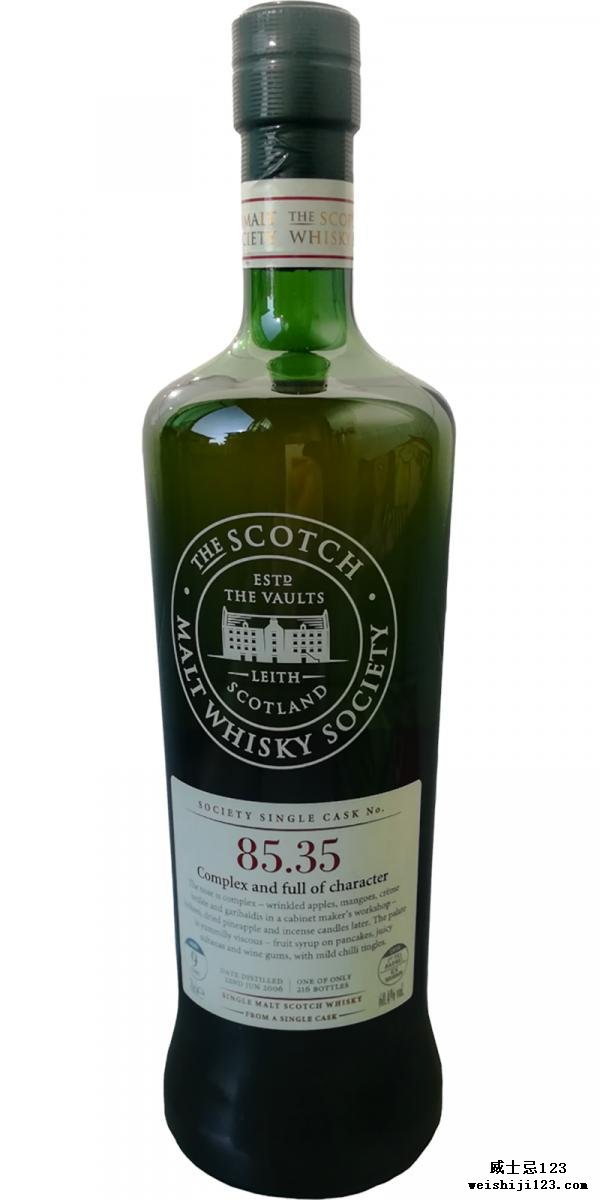 Glen Elgin 2006 SMWS 85.35