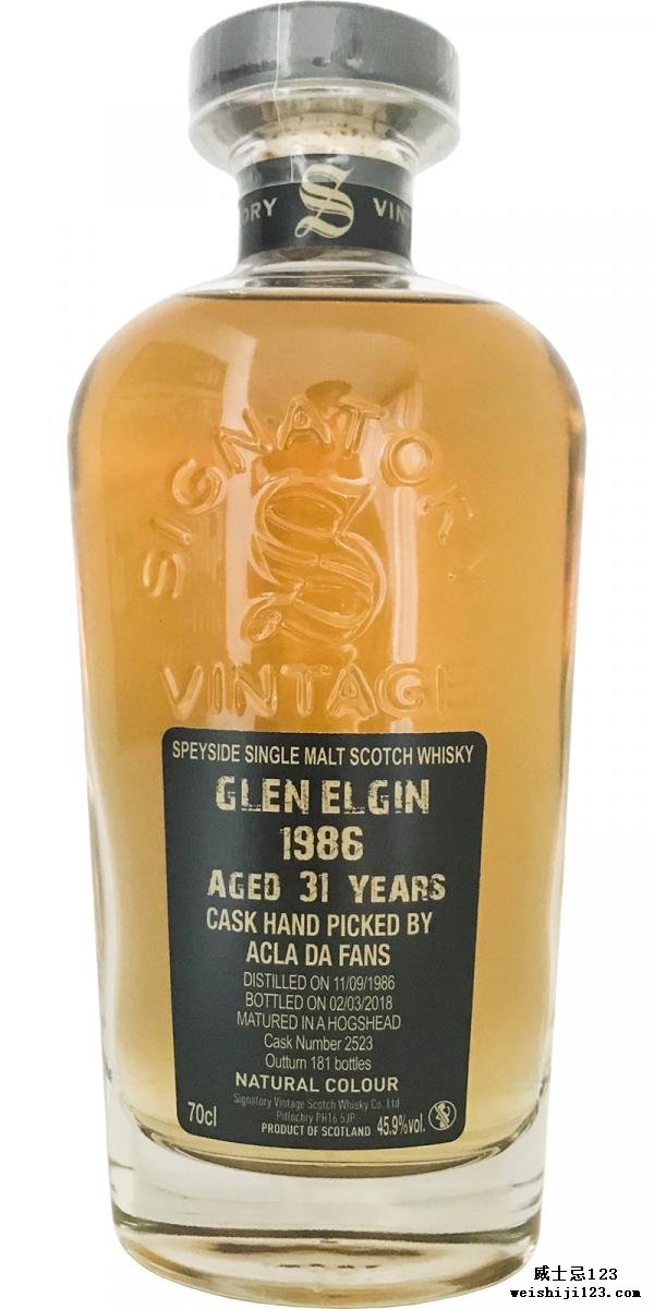 Glen Elgin 1986 SV