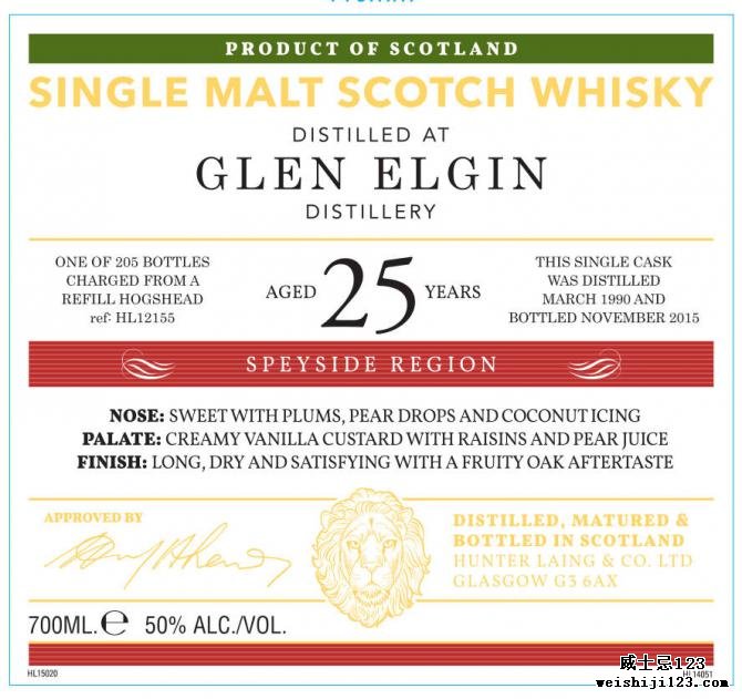 Glen Elgin 1990 HL