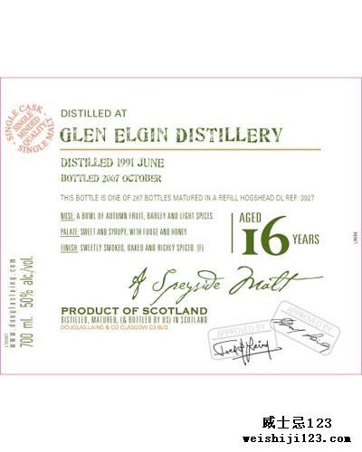 Glen Elgin 1991 DL