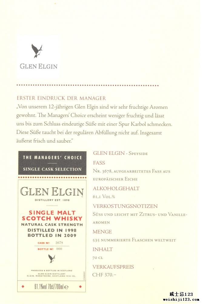 Glen Elgin 1998
