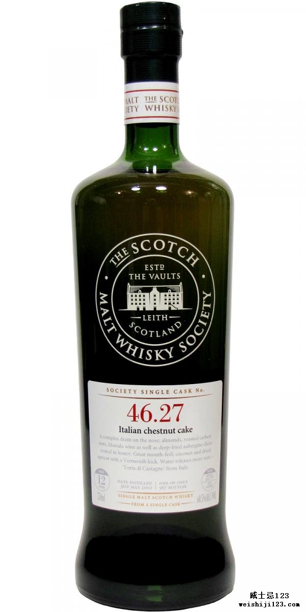 Glenlossie 2002 SMWS 46.27