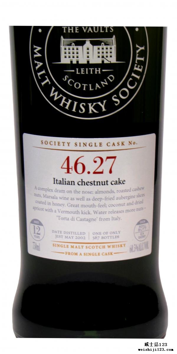 Glenlossie 2002 SMWS 46.27