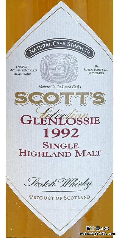 Glenlossie 1992 Sc