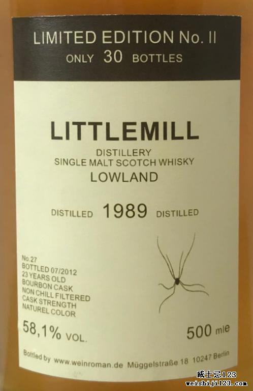 Littlemill 1989 Wnrm