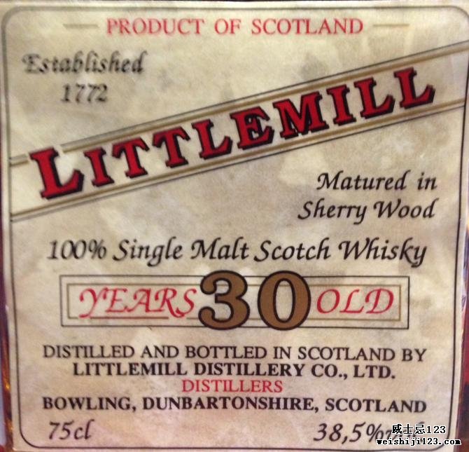 Littlemill 30-year-old