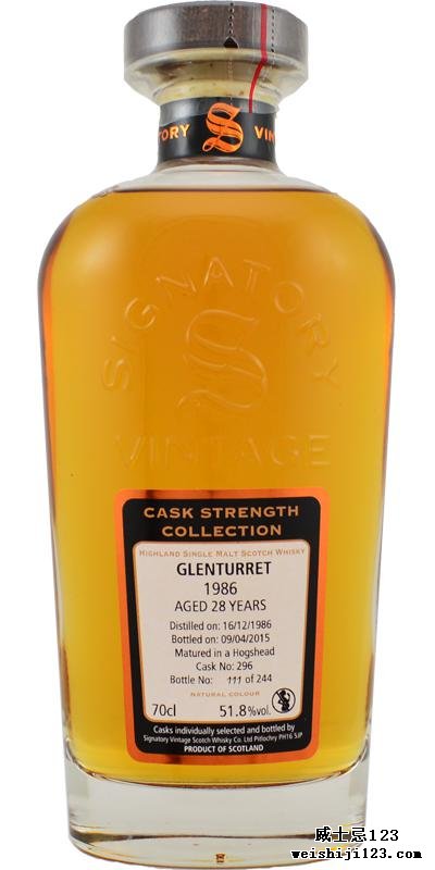 Glenturret 1986 SV