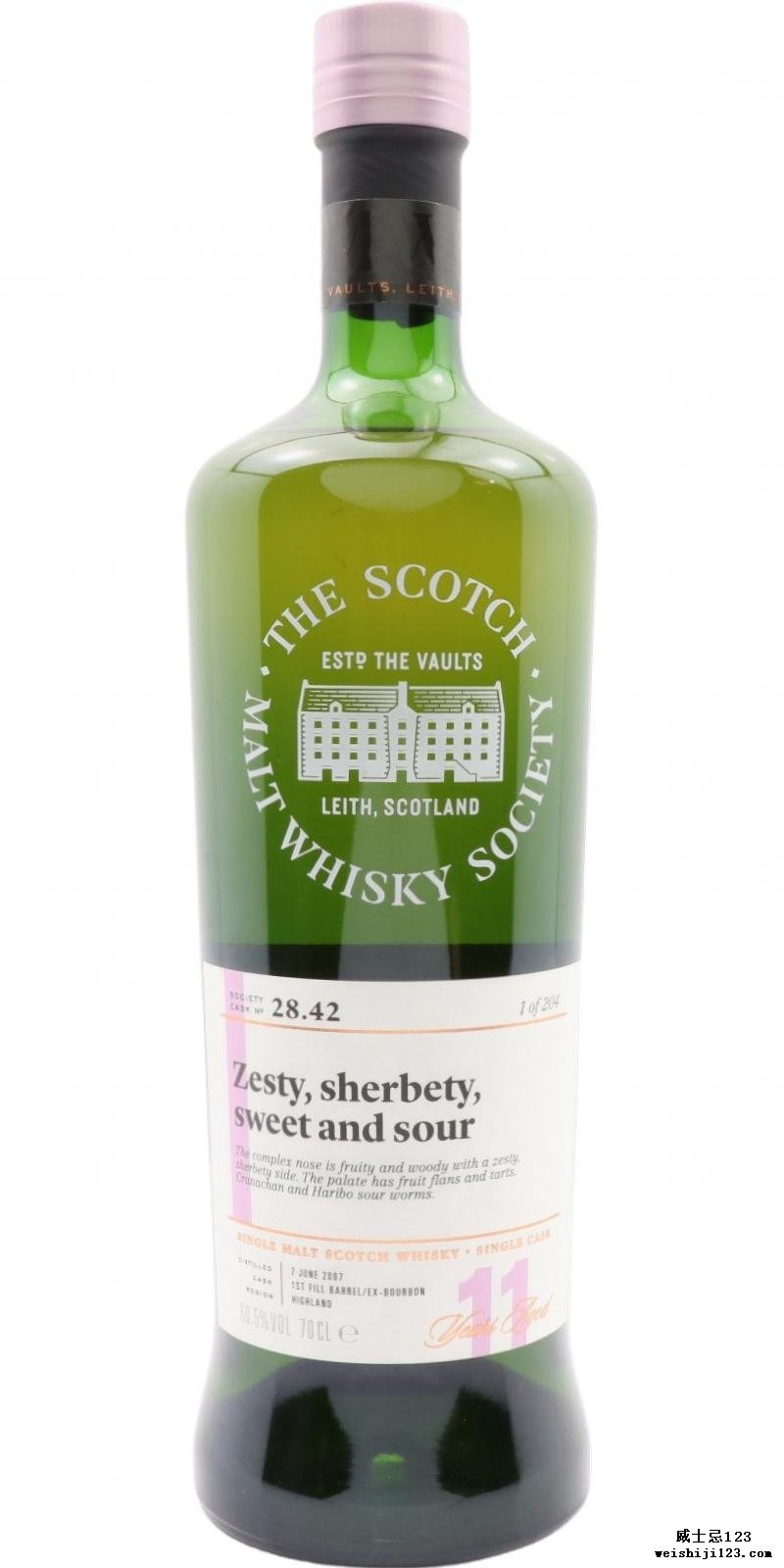 Tullibardine 2007 SMWS 28.42